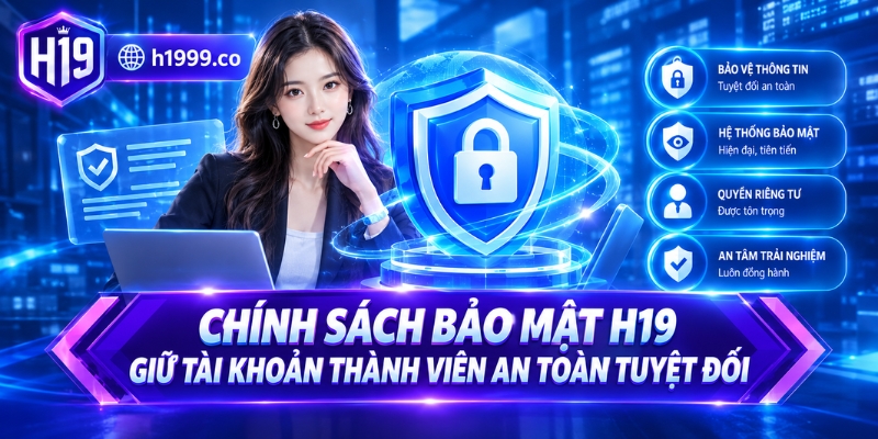 Chính sách bảo mật H19 giữ tài khoản thành viên an toàn tuyệt đối